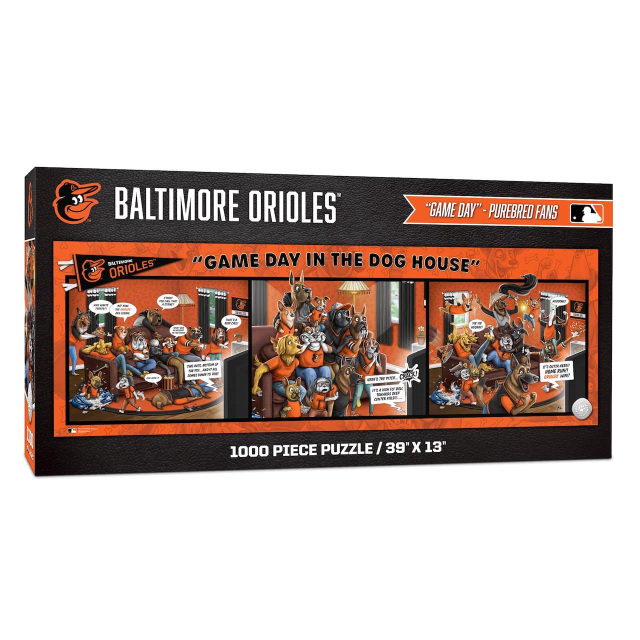MLB Game Day in the Dog House 1,000 Piece Puzzle